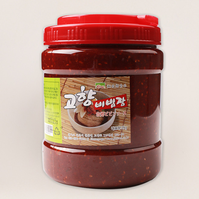 [고향식품] 비빔장 2Kg / 3Kg (냉면 등 각 각종 무침 만능 비빔장), 6개