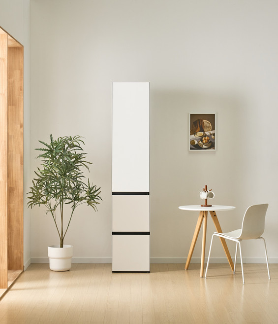 데코로쏘(가구) 데코로쏘 오브제 비스포크 450 긴문형 2서랍 빌트인 김치냉장고장 냉장고틈새장, 비스포크타입(1853), 광폭형(600)