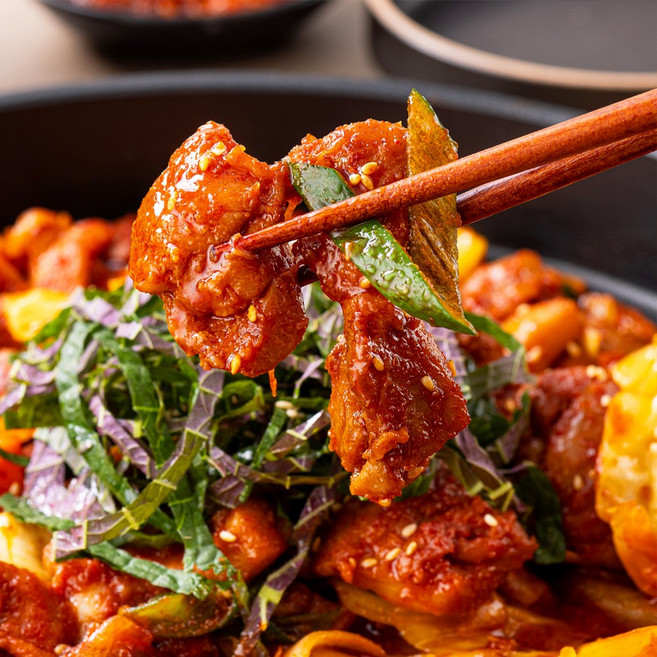 [더싱싱] 닭다리살 100% 춘천식 순살 닭갈비, 5개, 200g