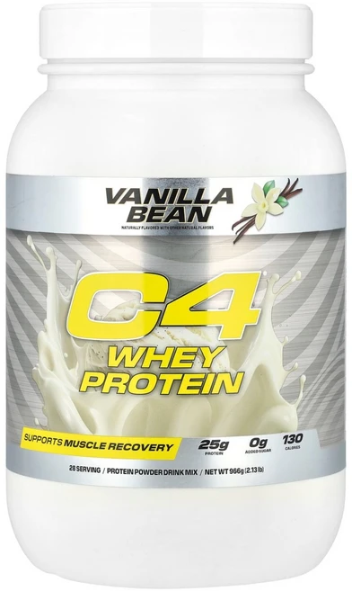 셀루코어 C4 유청단백질 바닐라빈맛 966g CLL-13587, 966 g, 1개 - 쿠팡