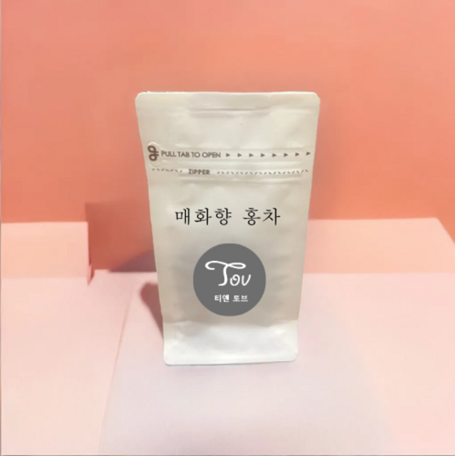 티앤토브 국산 구증구포 수제차 매화향 홍차, 50g, 1개, 2개입