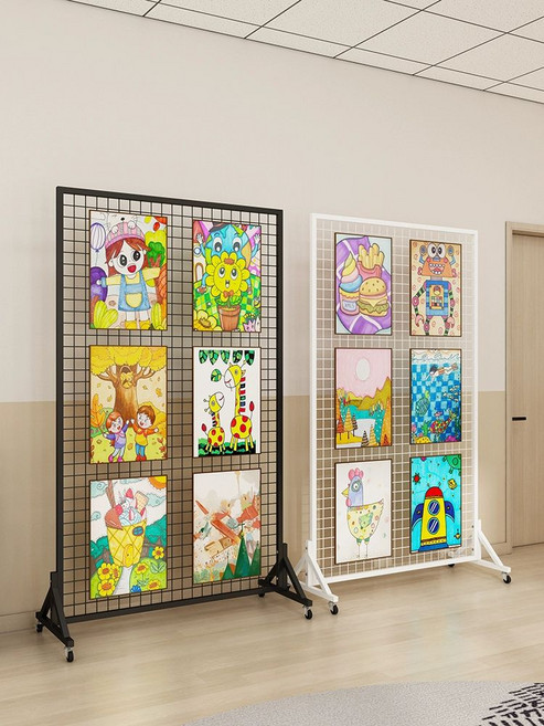 철망 파티션 그물망 가벽 철제 전시 메쉬망, 블랙 60 120 20개 포함