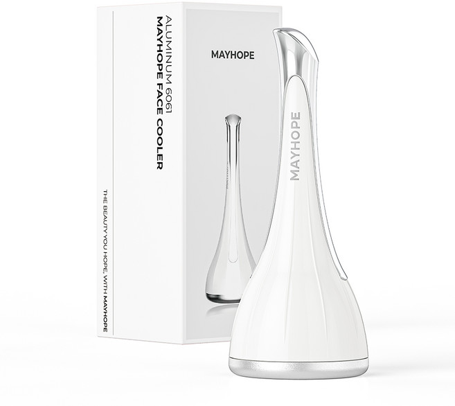 메이홉 페이스쿨러 쿨링 마사지기 쿨링스틱 피부 얼굴 관리기, 1개, 화이트