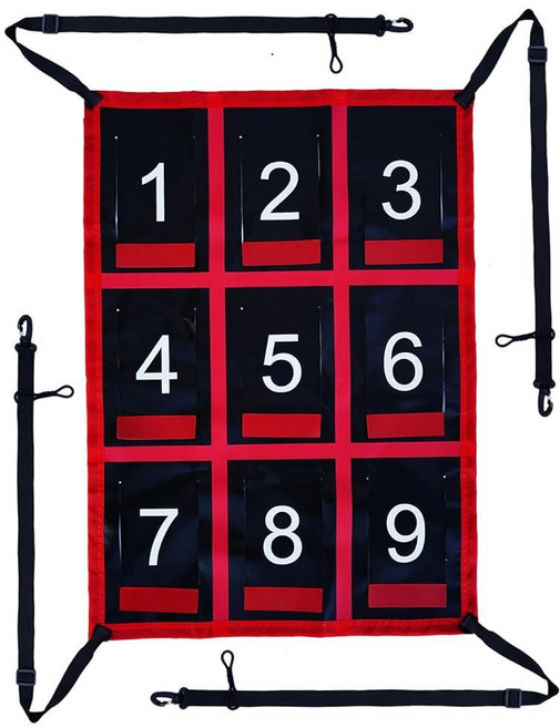 야구 소프트볼 네트용 번호가 매겨진 스트라이크 존 타겟 던지기 투구 타격 타격 타격 잡기 연습 타겟 네트 9개의 목표 번호 존 투수 정확도 훈련 보조 장비, 1개