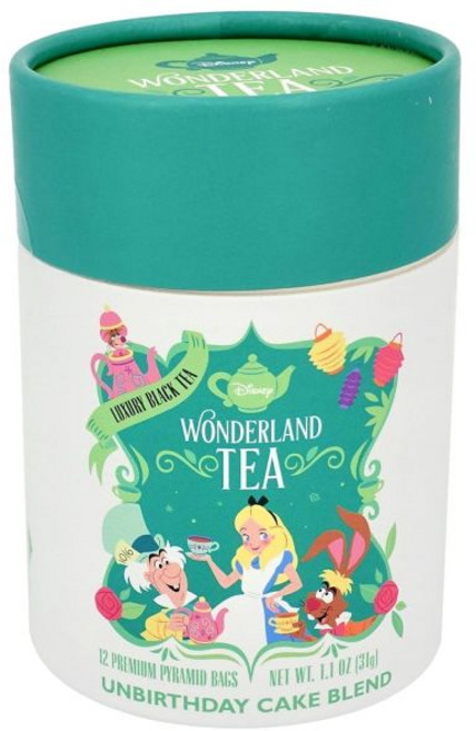 홍차 DisneyParks 디즈니 파크 독점 이상한 나라의 앨리스 고급 블랙 티 생일이 아닌 케이크 블렌드 12개입 1박스, 홍차 DisneyParks 디즈니 파크 독점 이상한 나