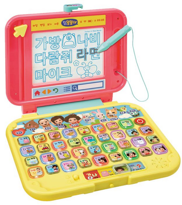 똘똘이 한글 노트북 학습놀이, 1개, 색상혼합