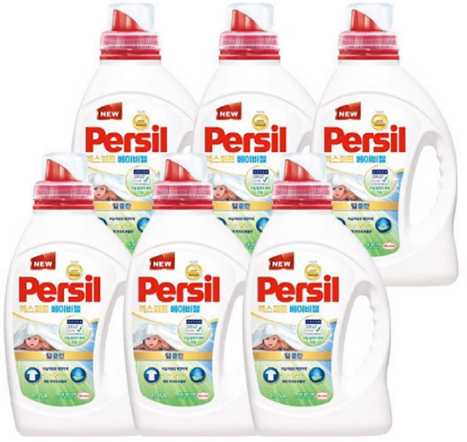 퍼실 센서티브 유아 세제, 1.35L, 6개 - 쿠팡