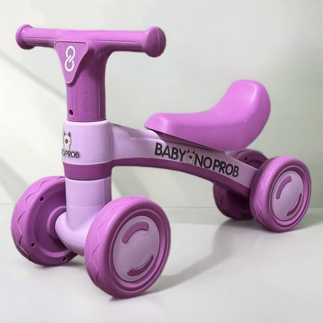 DIU 兒童1-3歲平衡車溜溜車滑行車幼兒園四輪滑步車學步車, 1個, 1cm, 公主粉:如圖