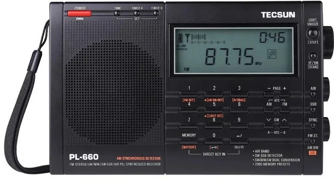 PL660 휴대용 고성능 풀 밴드 디지털 튜닝 스테레오 라디오 FM AM 라디오 SW SSB