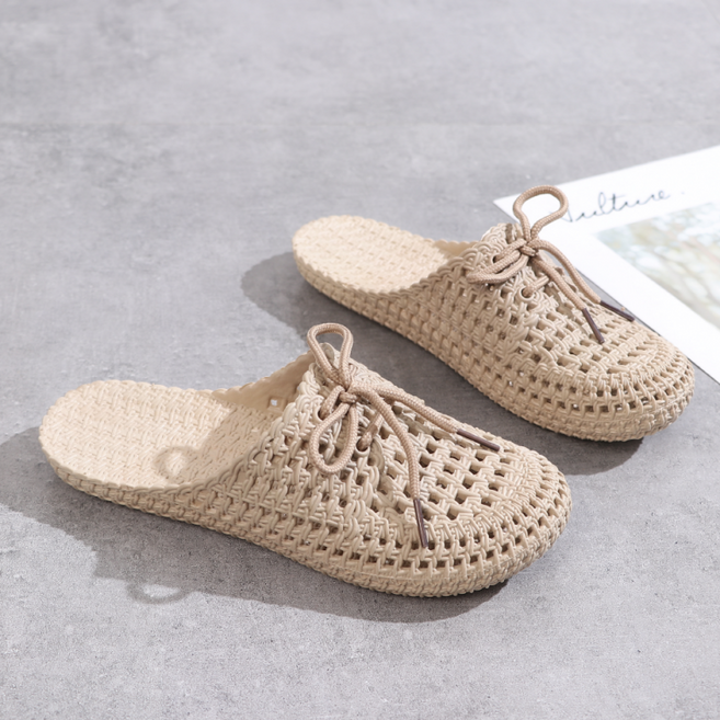 2500배송 말랑한 펀칭 젤리슈즈 여성샌들 여름 사무실 슬리퍼