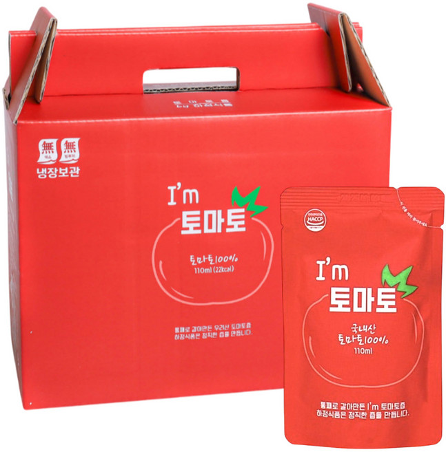 하정식품 I'm 토마토즙, 50개, 110ml