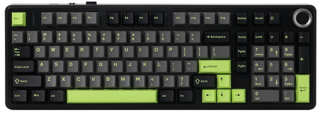 AULA 독거미 유무선 블루투스 기계식 키보드, Green Valley, F99 Pro, 회목축