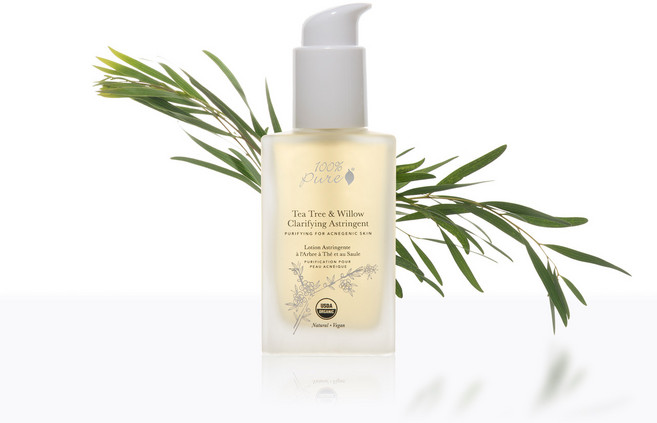 100%퓨어 티트리 & 윌로우 아크네 클리어 아스트린젠트 스킨, 118ml, 1개