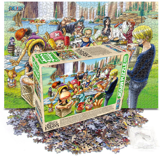 원피스 직소 퍼즐 1000조각, 피크닉, 1개, 1000피스