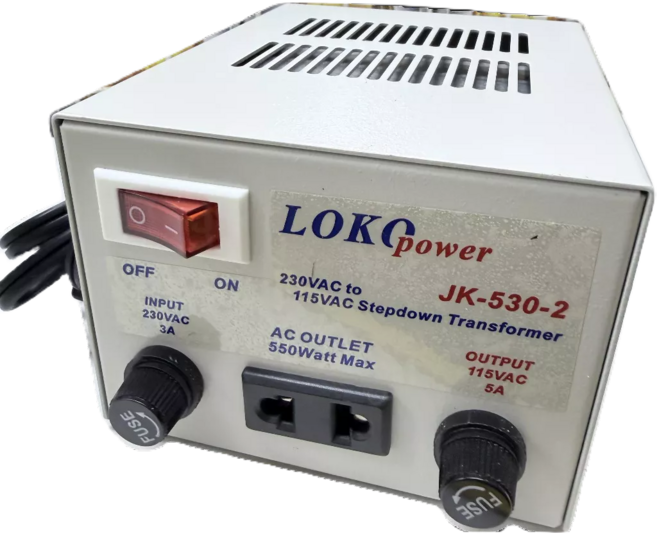 LOKO JK-530-2 AC 220V 轉 110V 550W 電源降壓器 變壓器, 1個
