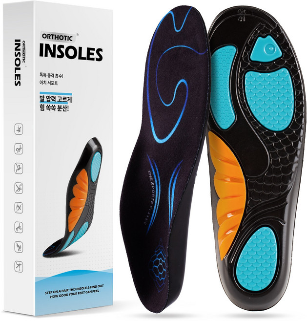 물고기 족저근막 기능성 메모리폼 아치 쿠션 신발 일반 깔창
