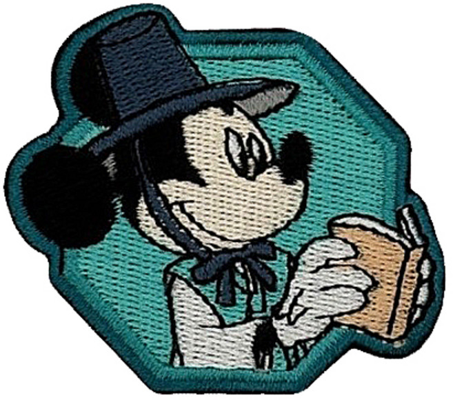 [디즈니 공식 라이센스] K-TRADITIONAL 팔각미키(대) 디즈니 열부착 자수 와펜