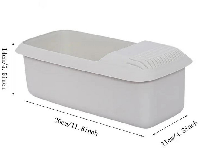 호환 전자 레인지 국수 파스타 쿠커 (스트레이너 포함) 플라스틱 스파게티 야채 기선 주방 액세서리 메이, 01 그레이