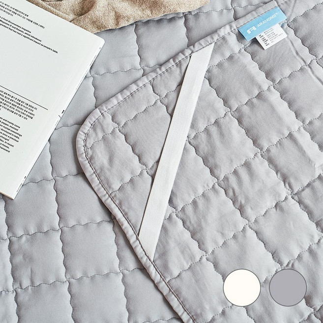아라홈 사계절용 매트리스 패드, 그레이