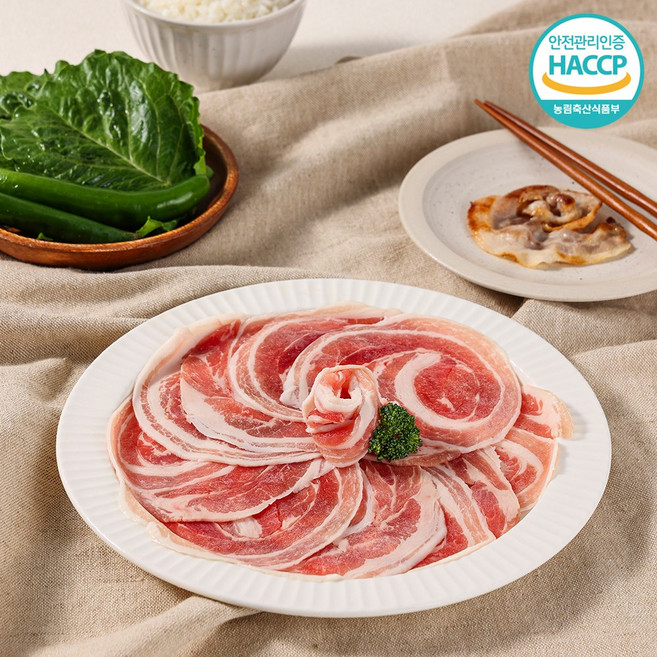 국내산 한돈 꽃삼겹 꽃목살 대패 서초갈비 냉삼 냉동대패삼겹살, 꽃목살대패, 2개, 500g