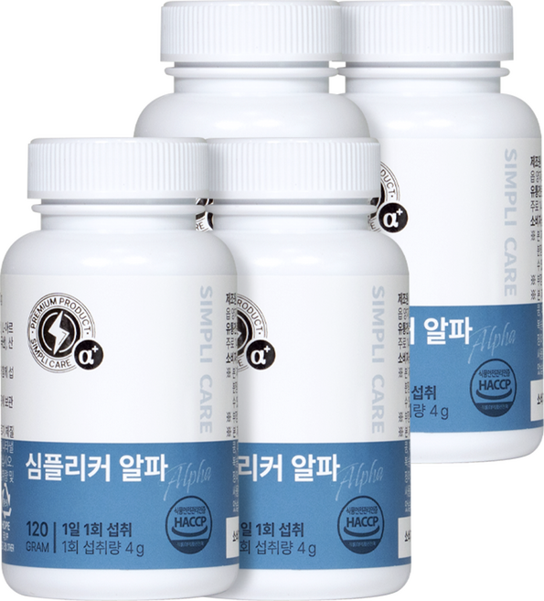 심플리커 알파 남자 활력 필수 5대 성분 마카 아르기닌 아연 야관문 흑마늘 고함량 건강환, 120g, 4개