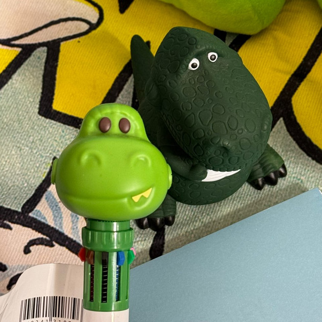 토이스토리 렉스 10색 컬러 볼펜 상해 디즈니랜드 정품, 1개