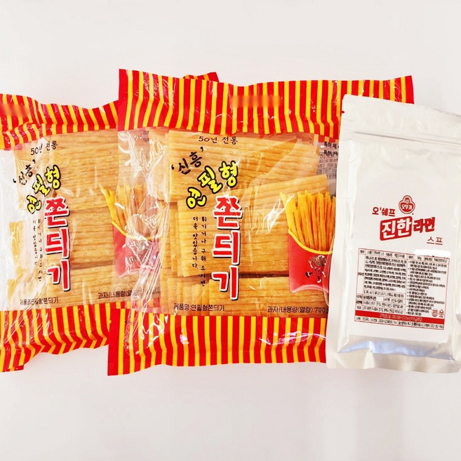 연필심쫀드기2봉+라면스프1봉(100g)set 또또푸드울산쫀드기, 1.4kg, 1세트