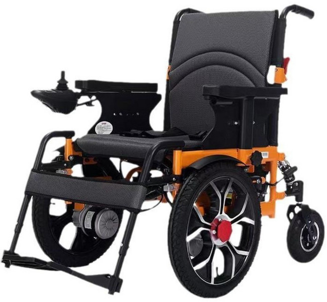 전동 휠체어 어르신 스쿠터 노인 경량 접이식 자동 오토바이 장애인용 노약자, 1개, 변기 미포함