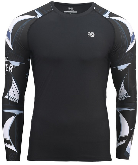 지프라브 남성용 빅사이즈 자외선차단 긴팔 래쉬가드 상의 워터레깅스