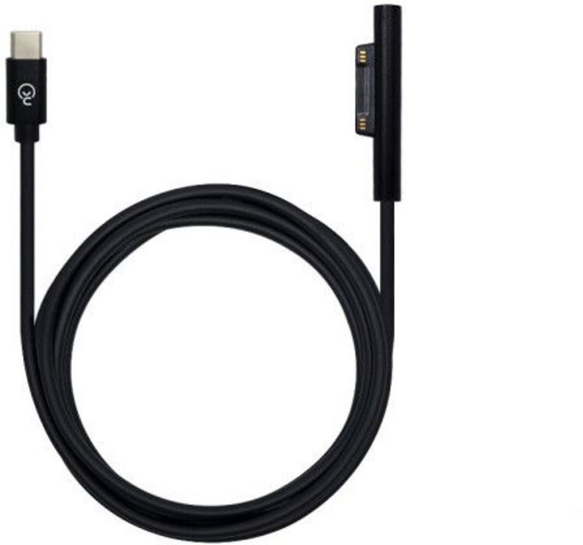 마이크로소프트 서피스 RT 프로 1 2 충전 케이블 12V 15V 3A 변환 젠더 잭 USB C TO DC 노트킹