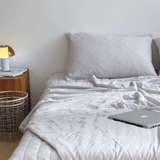 도르리 샤르르 아이스 쿨 NEW 냉감이불 아이스셀 쿨링 여름이불, 샤르르:그레이, 이불+패드+베개커버2장