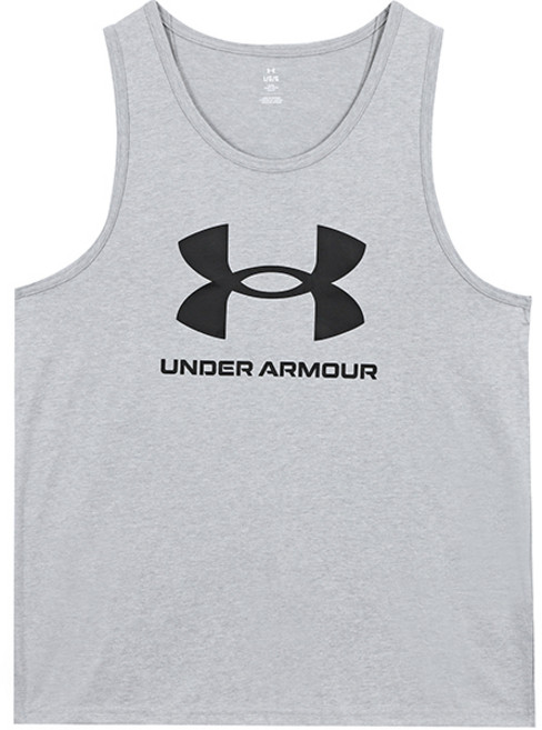 언더아머 남성 UA 로고 탱크 민소매 나시티