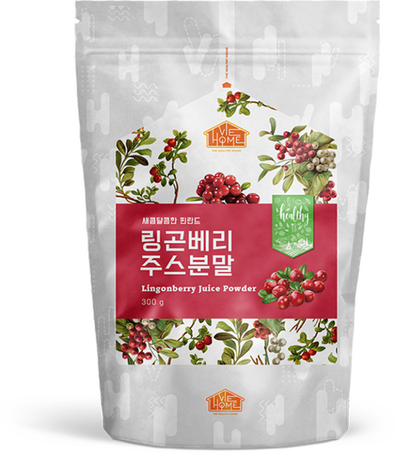 건강한우리집비옴 새콤달콤한 핀란드 링곤베리 주스 분말, 300g, 1개