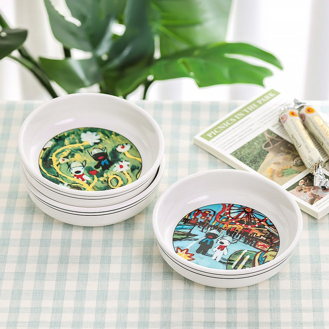 가스파드와 리사 도자기 찬기 대 2P, 가든, 2개