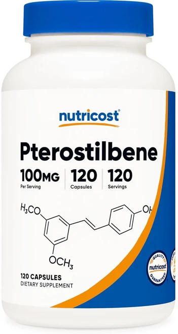 뉴트리코스트 프테로스틸벤 Pterostilbene 16주분, 120정, 3개 - 쿠팡
