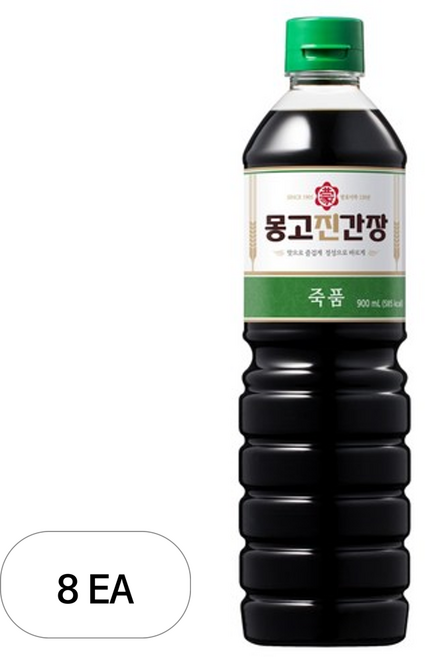 몽고진간장 죽품, 8개, 900ml