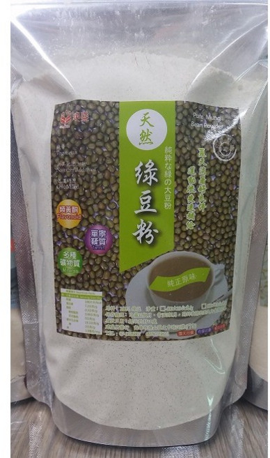 綠豆粉 600g 低溫焙炒研磨 100%純天然 無其它添加, 1個