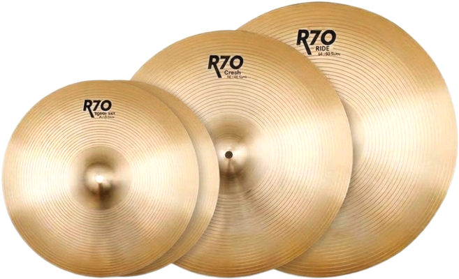 아사나시 Asanasi 퍼포먼스 R70 드럼 1.0mm 고강도 합금 뮤트 심벌 세트, 1개