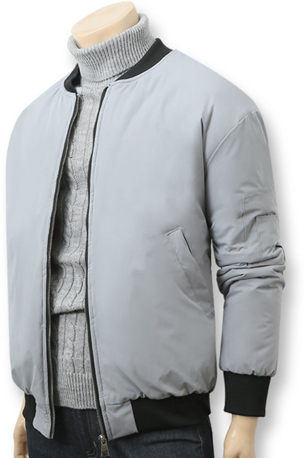 블루포스 펄로번 항공 패딩점퍼 오버핏 MA-1 겨울 남성 집업 유틸리티 포켓 보온 남성 아우터