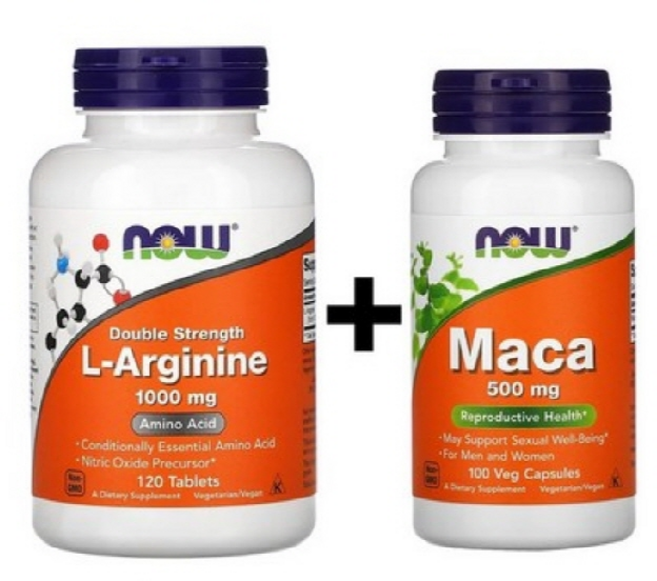 NowFoods 나우푸드 마카 + L아르기닌 2종 세트 남성 남자 건강 영양제