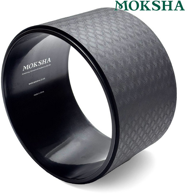 모크샤 요가휠 33 와이드 넓은 휠, 블랙, 1개