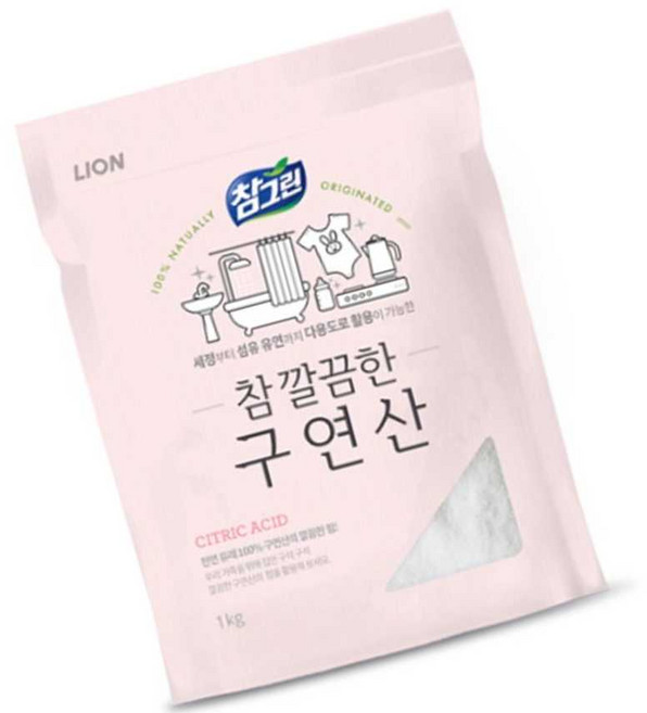 온가지사 참그린 참 깔끔한 구연산 1kg 1EA 화장실세정제, 구매1