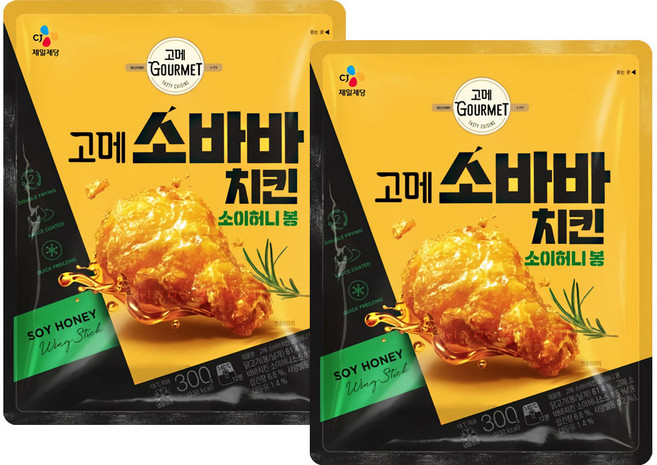 고메 소바바치킨 소이허니 봉 300g x 2개