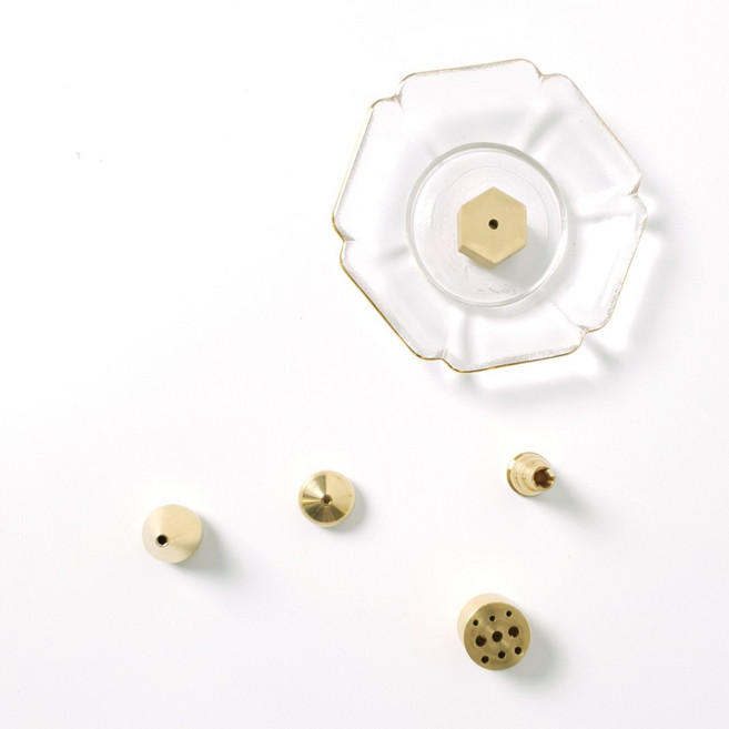 황동 인센스스틱 홀더 미니 죽향 선향 향꽂이 5종 hem 나그참파 스틱 홀더 받침대, 02.조롱박