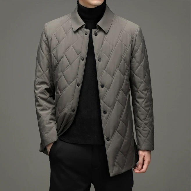 ZAJA 남성 오리털 패딩 점퍼 비즈니스 정장자켓 캐주얼 빅사이즈 겨울 아우터 블루종