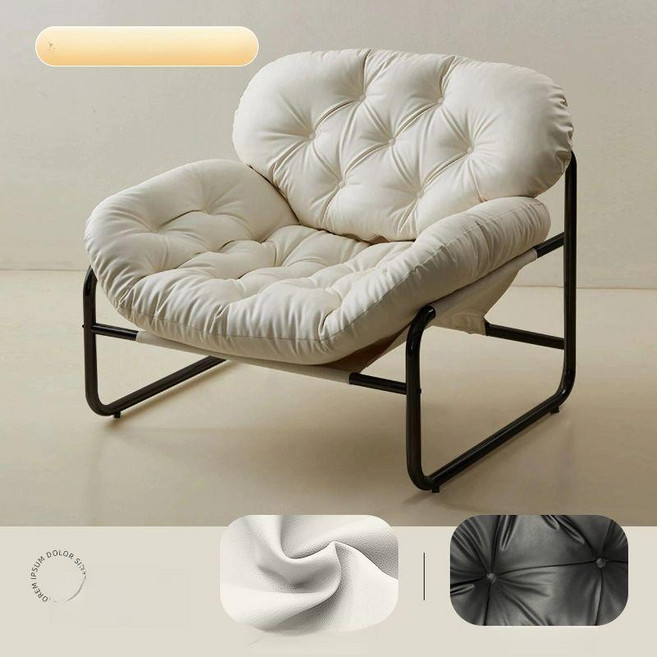 리클라이너 인용 무중력의자 접이식 수면 릴렉스 클레어마망 소파 침실, 컴포트 크림화이트 (블랙 프레임)