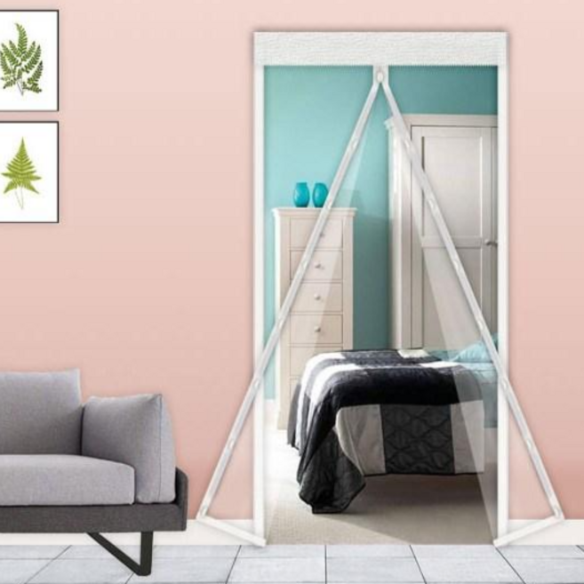 지니홀딩스 찬바람막아주고 난방비 아껴주는 외풍차단 방풍비닐 방문용 90cm x 210cm, 1개