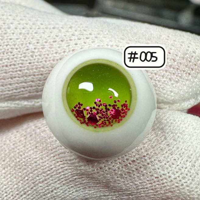 BJD 娃娃眼珠 仿玻璃眼 OB11 球形可動, 1個, #005,14/7