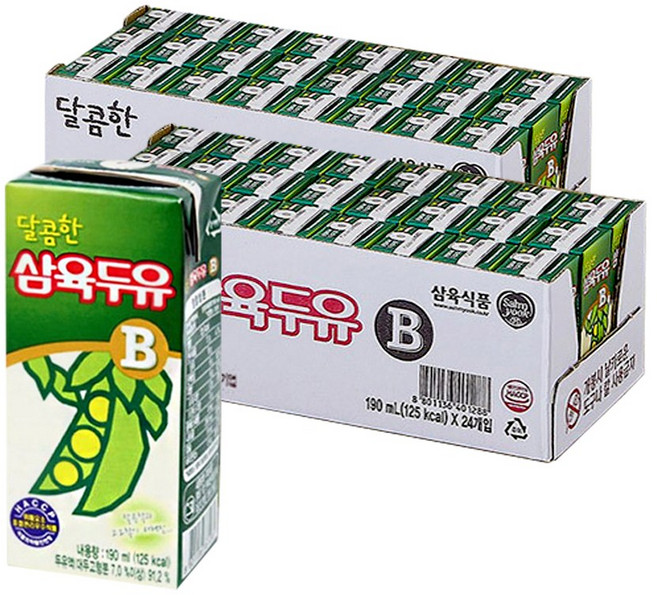 삼육두유 달콤한B, 190ml, 48개