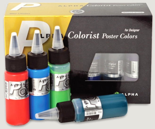알파 컬러리스트용 포스터칼라 40ml 12색(튜브형), 단품